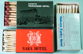 3 Matchbox Nara Hotel Rokkosan Hadone Kanko Hotel Japan Wood Safety Matches - $5.00