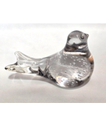 Vintage Hand Blown Crystal Clear Bird Controlled Bubbles Paperweight Fig... - $21.02 CAD