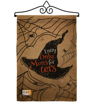 Entry Only For Monsters Burlap - Impressions Decorative Metal Wall Hange... - £26.84 GBP
