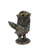 Bronze Finish Dixie Cup Steampunk Submarine Sailor Owl Statue - £23.98 GBP