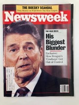 VTG Newsweek Magazine December 1 1986 Ronald Reagan His Biggest Blunder - £9.63 GBP