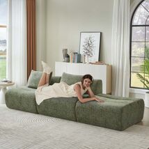 Oversized Corduroy Chaise Sleeper Sofa - No Assembly Required - $123.99