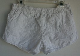 peek EUC White Floral embroidered shorts with ric rac trim Girls Size XL 10 Nord - £9.43 GBP