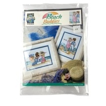 True Colors Cross-Stitch Beach Buddies Sitting Karen Bowdish Kit Pattern 1009 - £19.20 GBP
