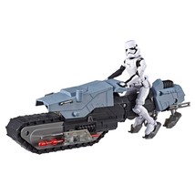 Star Wars Galaxy of Adventures First Order Driver &amp; Treadspeeder 5&quot; Scal... - $53.99