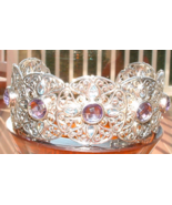 SAMUEL B STERLING &amp; 18 K 18.CT AMETHYST &amp; BLUE TOPAZ GEMSTONE CUFF $1200.+ - €514,16 EUR