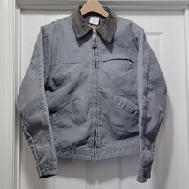 Vintage 80s Walls Blanket Lined Gray Denim Jacket Corduroy Collar Men&#39;s L - £89.91 GBP