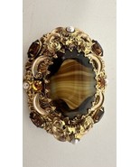 Vintage Estate Sale Jewelry West Germany Signed Brooch Faux Pearl Rhines... - $80.74 CAD