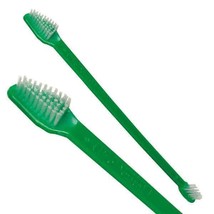 Green Dual End Toothbrushes For Dogs Dental Oral Health Grooming Bulk Available - £5.43 GBP