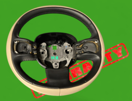 2014-2017 fiat 500L steering wheel leather black tan beige oem - $2,511.47 MXN