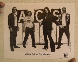 Alien Crime Syndicate Press Kit And Photo ACS  XL From Coast To Coast - £21.23 GBP