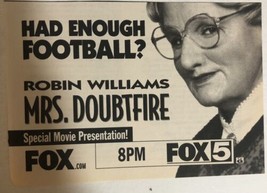 Mrs Doubtfire Vintage Tv Guide Print Ad Robin Williams Sally Field Tpa26 - £4.71 GBP