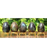 Green Labradorite Crystal Quartz Chakra Healing Energy Stone 2" Eggs 5pc... - $107.57