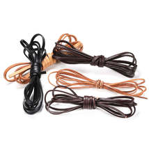 2 4 6 8 10 mm Width Flat Genuine Cow Leather Cord, 2M lot - £3.30 GBP+