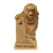 Vintage R &amp; W Berries Co&#39;s. 1970&quot;s Figurine World&#39;s Best Boss  Plastic - £7.76 GBP