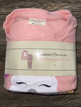 Bobbie Brooks Ladies Two Piece PJ Set Size M Fleece Pajamas Pink NEW. K - £14.17 GBP