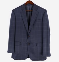 Brooks Brothers Madison Sport Coat 41R Blue Check E Thomas Wool Silk Ful... - £71.20 GBP