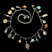 Lucy Isaac NY Vintage 1970s Comedy and Tragedy Charm Necklace - $247.45