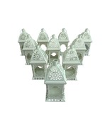 Elegant Handmade Off-White Wedding Centerpiece Lantern Set of 10 - €386,23 EUR