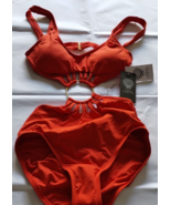 Vince Camuto Red Sunset One Piece Size 4 - £19.76 GBP