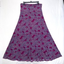 Lularoe Maxi Skirt Womens M Simply Comfortable Hearts Print Stretchy Valentines - $18.12