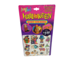 VINTAGE LISA FRANK HALLOWEEN BODY STICKERS GLITTER 2 SHEETS NOS NEW IN P... - $38.00