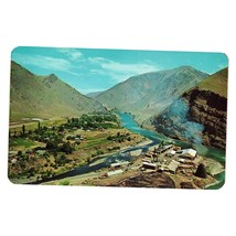 Vintage Riggins Idaho Postcard Highway 95 Salmon Rivers Gold Mining Tourism - $9.50