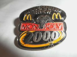 McDonalds Millennium Monopoly 2000 Crew Employee Lapel Pin Rich Uncle Pennybags - £11.98 GBP