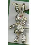 BUNNY RABBIT PIN WITH MOVABLE ARMS &amp; LEGS - £7.47 GBP