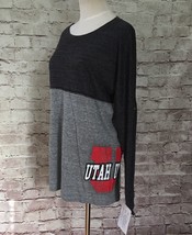 Utah Utes Holloway Junior Women&#39;s Medium Gray Black Color Block Pullover... - $24.00