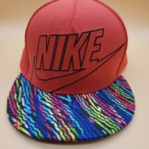 Nike True Hat Cap Snapback Swoosh Logo Red Multicolor - £10.97 GBP
