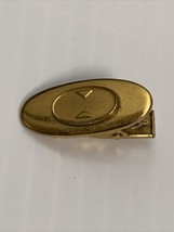 Vintage Gold Tone Helicopter Tie Clip KG Men’s Career Paris Air Show Aviation - £8.88 GBP