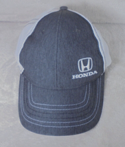 Honda Cap Mesh Back Adjustable Strapback Embroidered Trucker Hat Dark Gray - $28.66