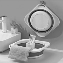 Collapsible Plastic Wash Basin 5L(1.4 Gallon), Kitchen Dishpan, Floding ... - $27.99