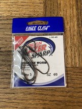 Eagle Claw Razer Sharp Finesse Worm Hook Size 4/0 - £68.74 GBP