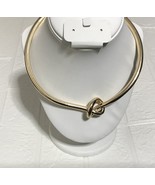 House of Harlow 1960 Gold Knot Circle Choker Bangle Collar Necklace - $94.37 CAD