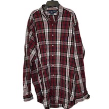 Polo Ralph Lauren Blair Plaid Button Down Shirt Long Sleeve Cotton Big Tall XXL - £20.56 GBP