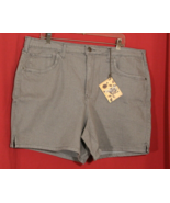 Hybrid &amp; Company Women&#39;s Gray Denim Jean Stretch Shorts Sz 22 5&quot; Inseam NWT - €15,28 EUR