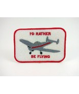 Ercoupe airplane patch embroidered  I&#39;d Rather Be Flying 4 inch iron or ... - €10,34 EUR