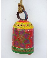 Vintage Swiss Cow Bell Metal Decorative Emboss Hand Painted Farm Animal ... - £50.60 GBP