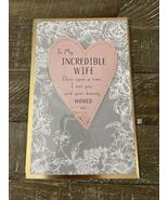 American Greetings Greeting Card Anniversary Incredible Wife - $26.32 CAD