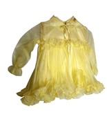 Jack Spiro Girls Yellow Ruffle Dress Size 3T New Vintage MCM - $69.29