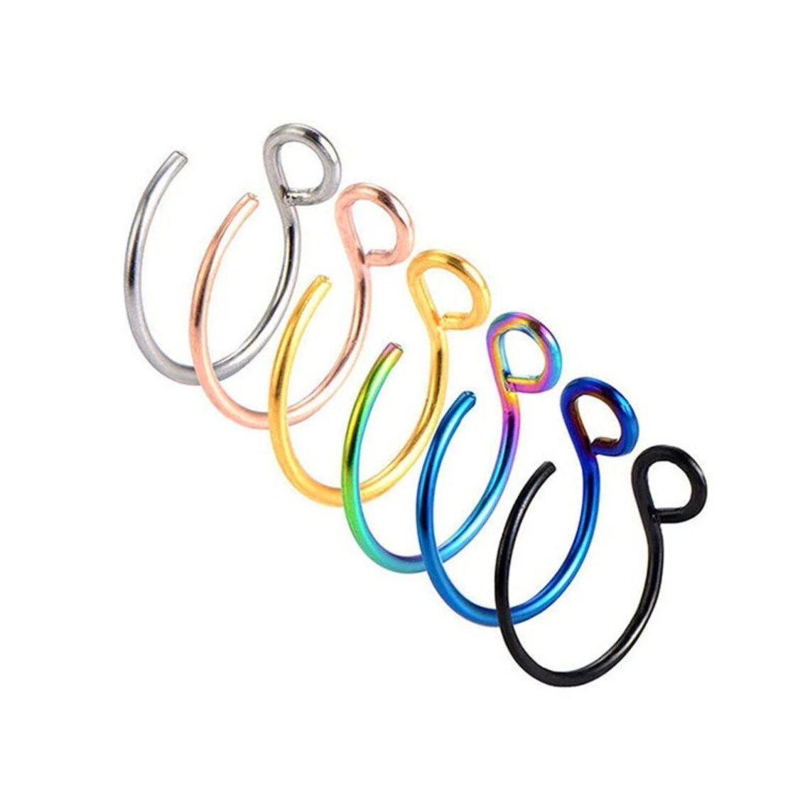 Dainty Fake Nose Ring - Cute Nose Cuff, No Piercing Needed, Clip on - $3.99