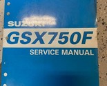 1999 2002 2005 Suzuki GSX750F Service Shop Réparation Manuel 99500-37107... - £36.53 GBP