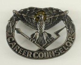 Vintage Us Military Insignia Post Wwii Army Giut Career Counselor Insignia Badge - £16.72 GBP