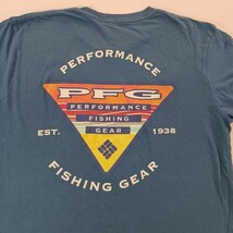 Columbia PFG RN#117508 Men's Teal Cotton Short Sleeve Graphic T-Shirt Size Large image 5