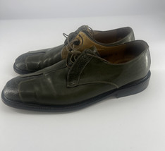 Belvedere Florence Shoes Mens Size 11 Green Leather Dressy Career Work Crocodile - $138.03