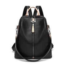 New Fashion Casual Women Anti-theft Backpack 2022 Hight Quality Vintage Backpa F - £59.68 GBP