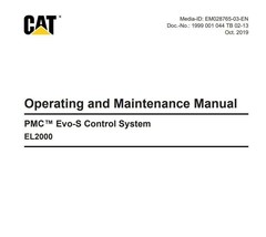 CATERPILLAR EL2000 PMC Evo-S Control System Manual FLASH DRIVE OR PDF! - $29.65