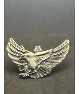 OOAK Vintage Handmade USA  Eagle  Belt Buckle Silver Color - $96.86 CAD